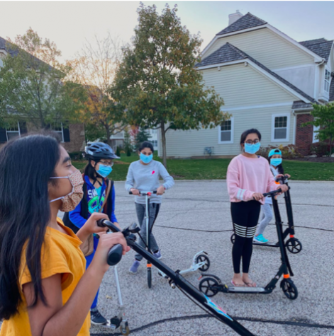 POTW: Social distanced scooter play