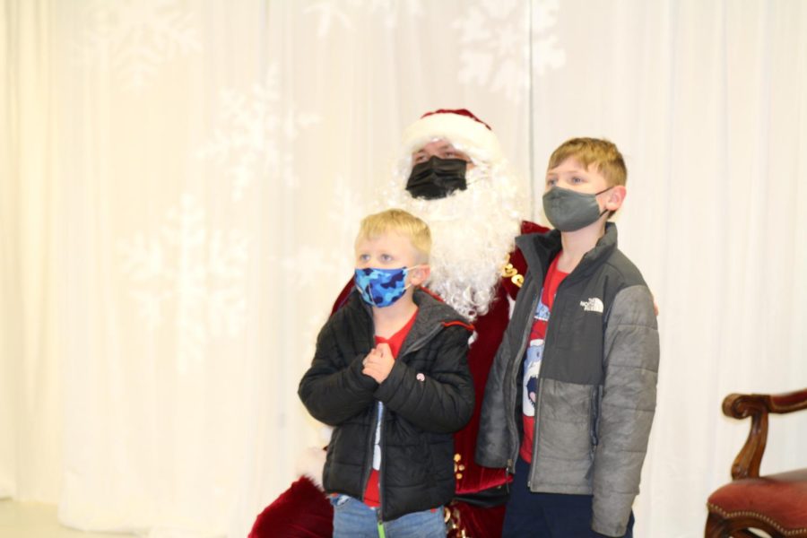 Jack and his brother meet Santa McWilliams in the high school. I didnt think Santa would be here today. I said I want Lego Minecraft sets for Christmas Jack says.  