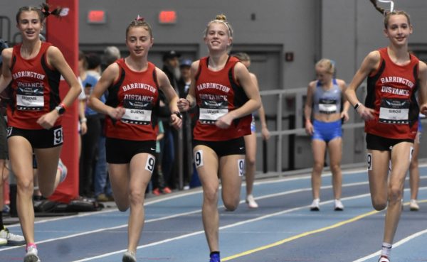 Navigation to Story: The Fastest Party on the Planet:  BHS Girls Compete at New Balance Nationals Indoor