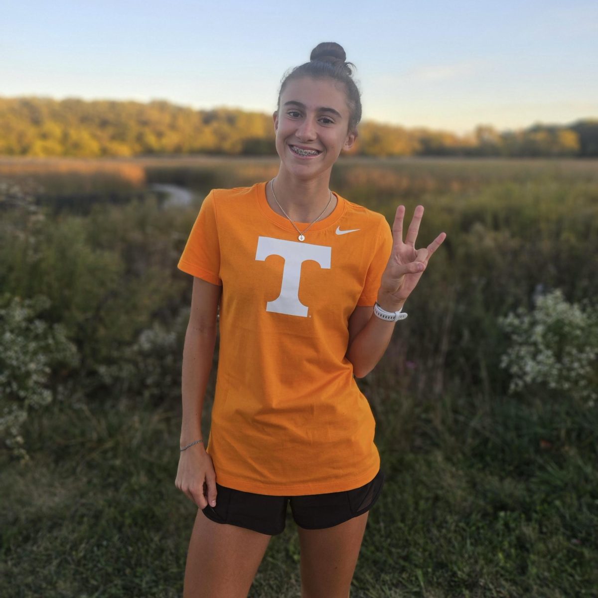 Senior Scout Storms commits to University of Tennessee for track and cross country. Storms announced her commitment on Oct. 7. Photo courtesy of Scout Storms ‘25.