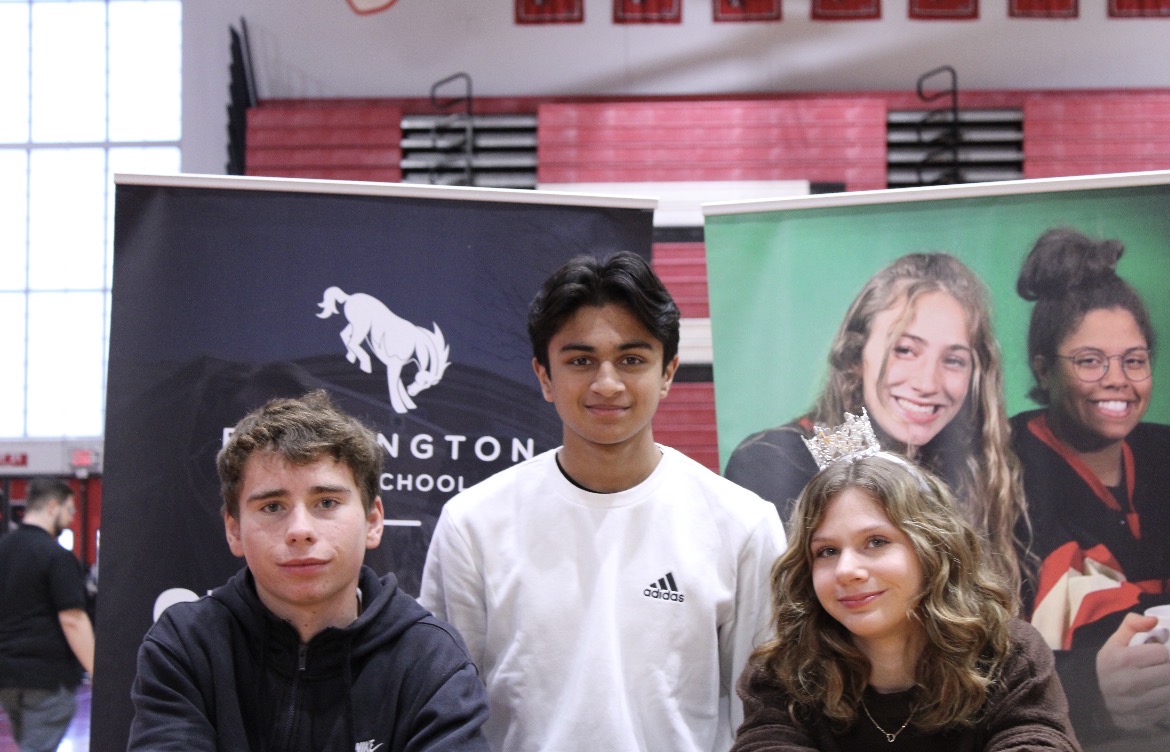 Representatives from BHS TV, the high school’s TV network, pose for a photo at the annual Career Fair. Representatives gathered to share their accomplishments and their future goals with incoming freshmen of 2030 from both Station and Prairie Middle Schools.  Photo courtesy of Ruby Nass, '26.