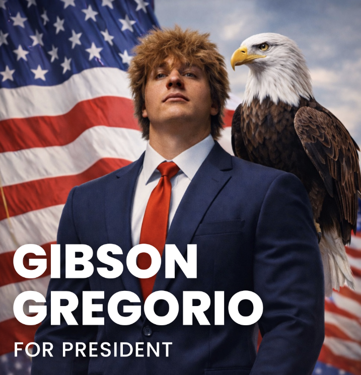Junior Gibson Gregorio's presidential campaign poster.